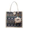 Food Bento Bag Wear-Resistant Portable Shopping Bag Printed Canvas Bag Comfortable For Shopping Commuting Gifting
