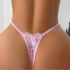 1pcs Intimate Lingerie Low Rise Sexy Women G-string Perspective Floral Panties Multi Color Breathable Ladies Thongs