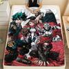 My Hero Academia Poster Pattern Flannel Blanket, High Quality Comfortable for All Seasons, Home Decor, Warmth and Comfort, Perfect for Gifts.