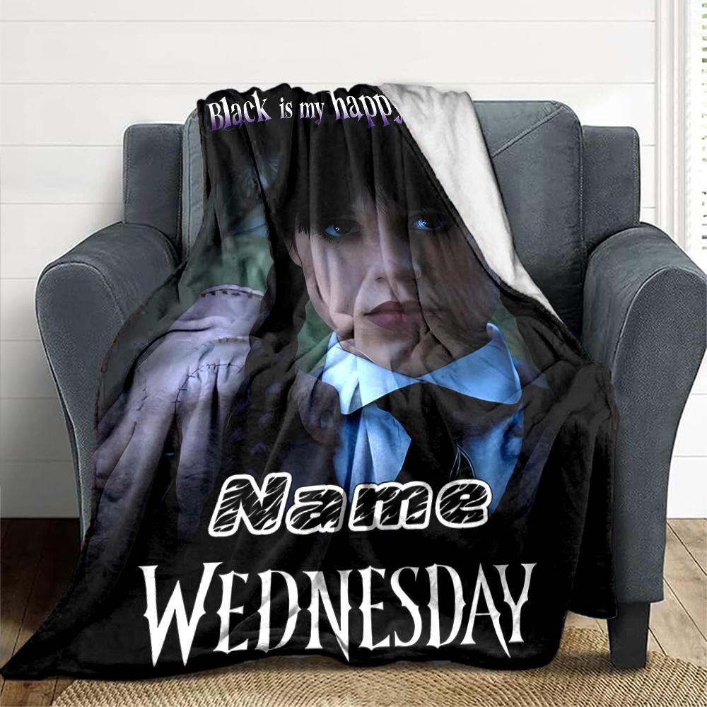 Custom 1pc Gothic Spider Web Blanket, Soft And Comfortable Blanket, Casual Warm, Camping Travel Blanket, Birthday Gift Q912195
