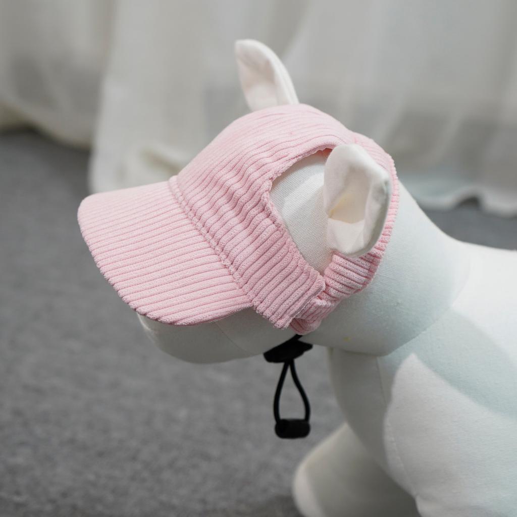 Pet Baseball Sun Hat, Adjustable Breathable Outdoor Visor Cap for Corgi Teddy Golden Retriever Puppy 20 Colors Lightweight Dog Sun Protection Hat