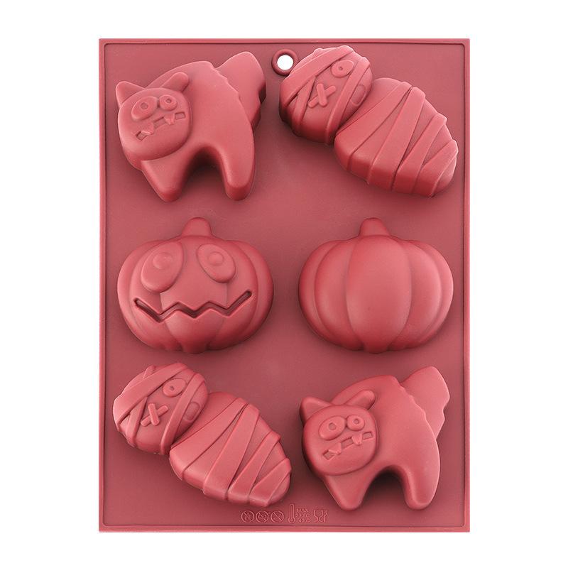 

Halloween Candy Chocolate Molds 3D Halloween Silicone Molds for Baking Chocolate Jelly Gummy Dessert Kitchen Supplies