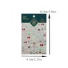 Cute Christmas Style White Christmas Tree Snowflake Nail Art Stickers Red Bow Nail Art Print Embossed Sticker Festive Nail Decor