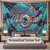 Fantasy Magic (158) Theme Custom Tapestry Personalized Custom Name Text Wall Hanging Tapestry Home Decor Background Cloth