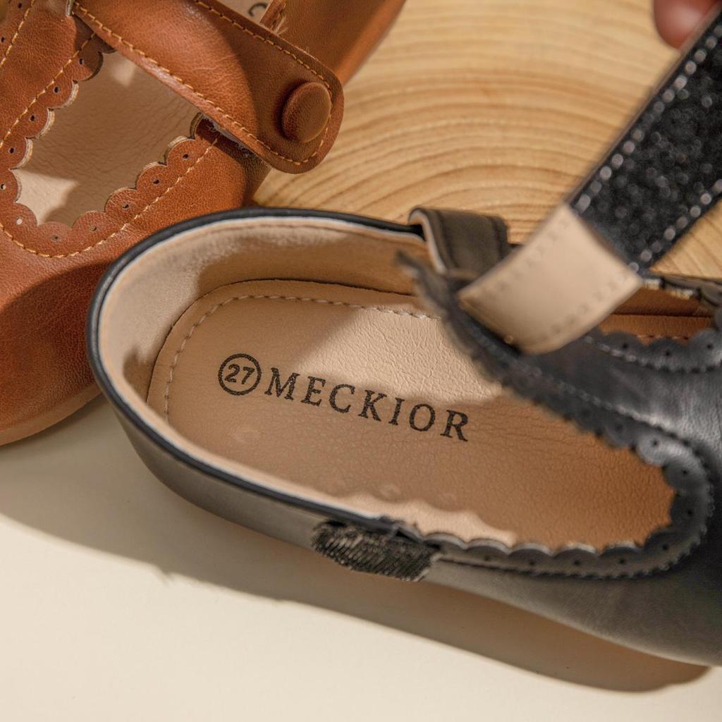 Girls' Casual Velcro Leather Shoes: Spring & Autumn Collection