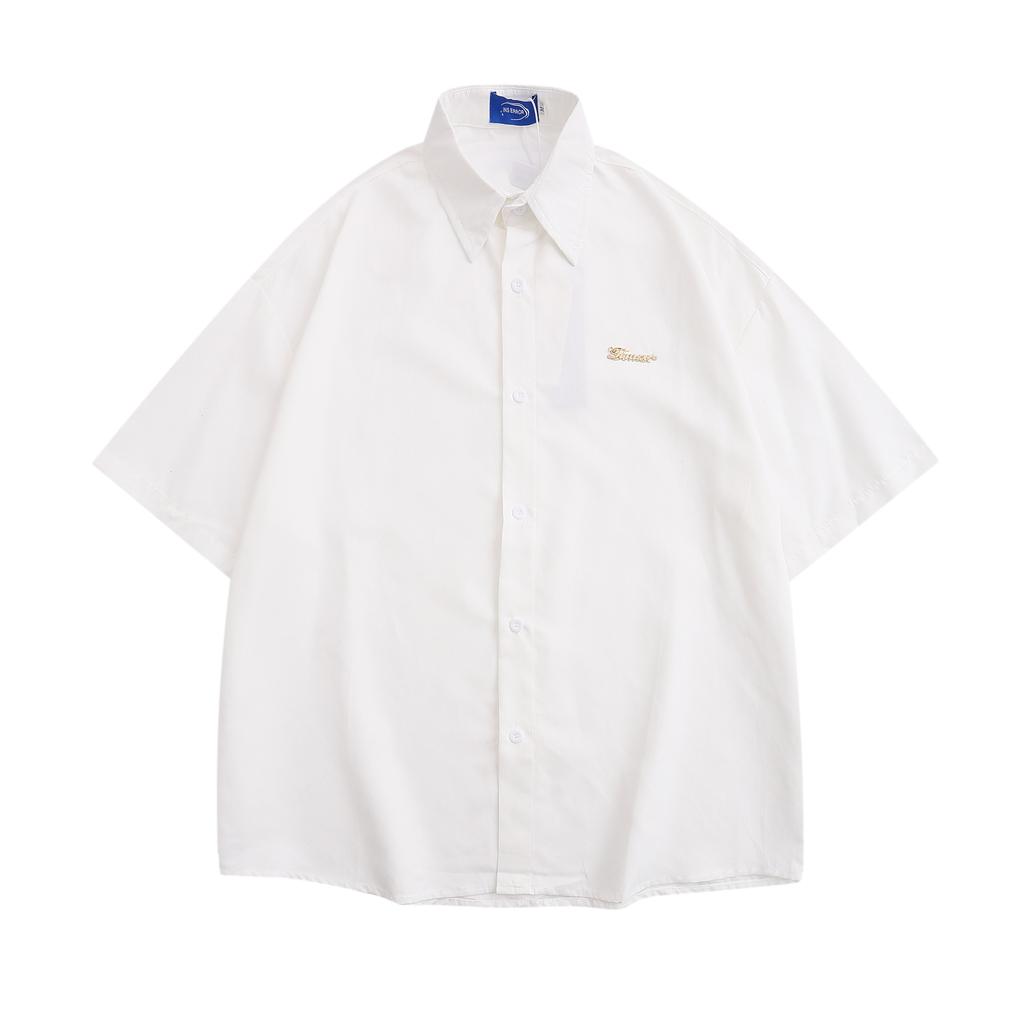 American Style Men's Summer Clothes  Y2k Vintage Short Sleeve Shirts Casual Tops Blouse Streetwear T-Shirts For Men