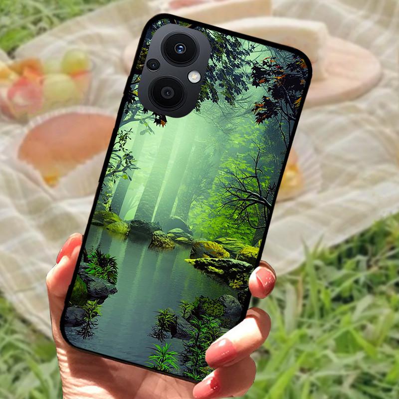 Case For OPPO Reno 7 8 Lite 5G Covers Soft Silicon Lion Wolf TPU Phone Cover for Oppo Reno7 Z 5G Reno 7Z 7Lite Cases Cool Marble