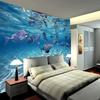 Cartoon 3d Wallpaper Creative Submarine World Marine Life Mural Bedroom Aquarium Living Room Wall Paper Home Decor