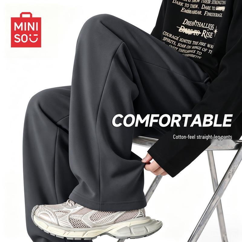 MINISO Men's Relaxed Straight-Leg Casual Pants