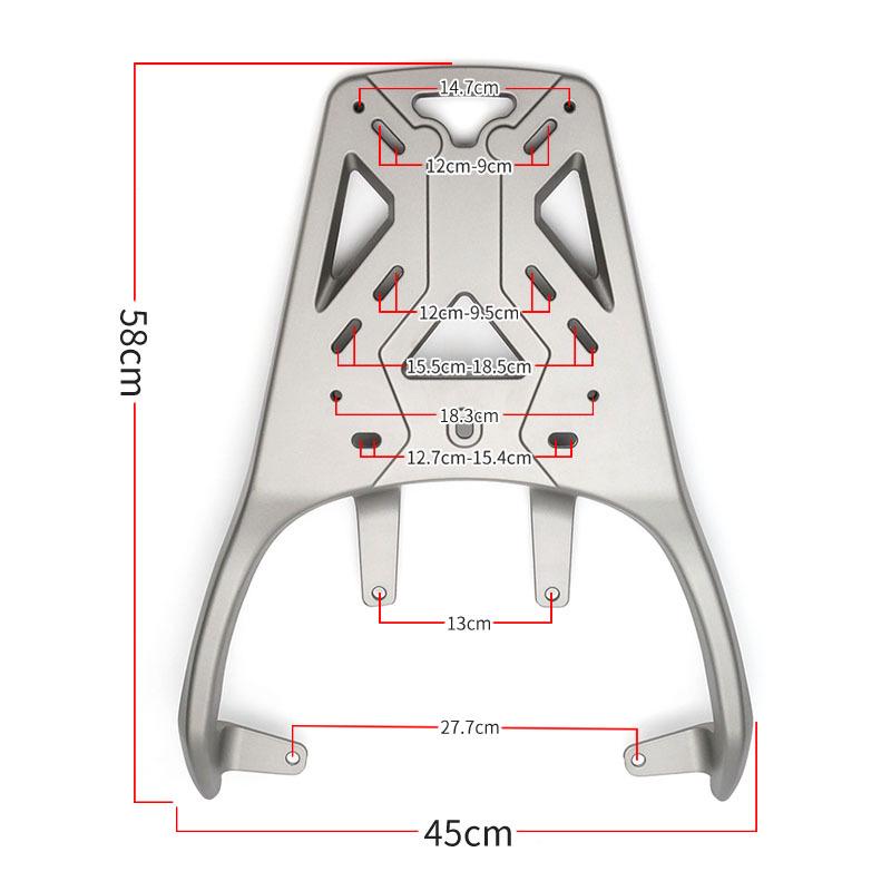Haojue LUMI125 Rear Aluminum Alloy Cargo & Luggage Rack Modification Accessory