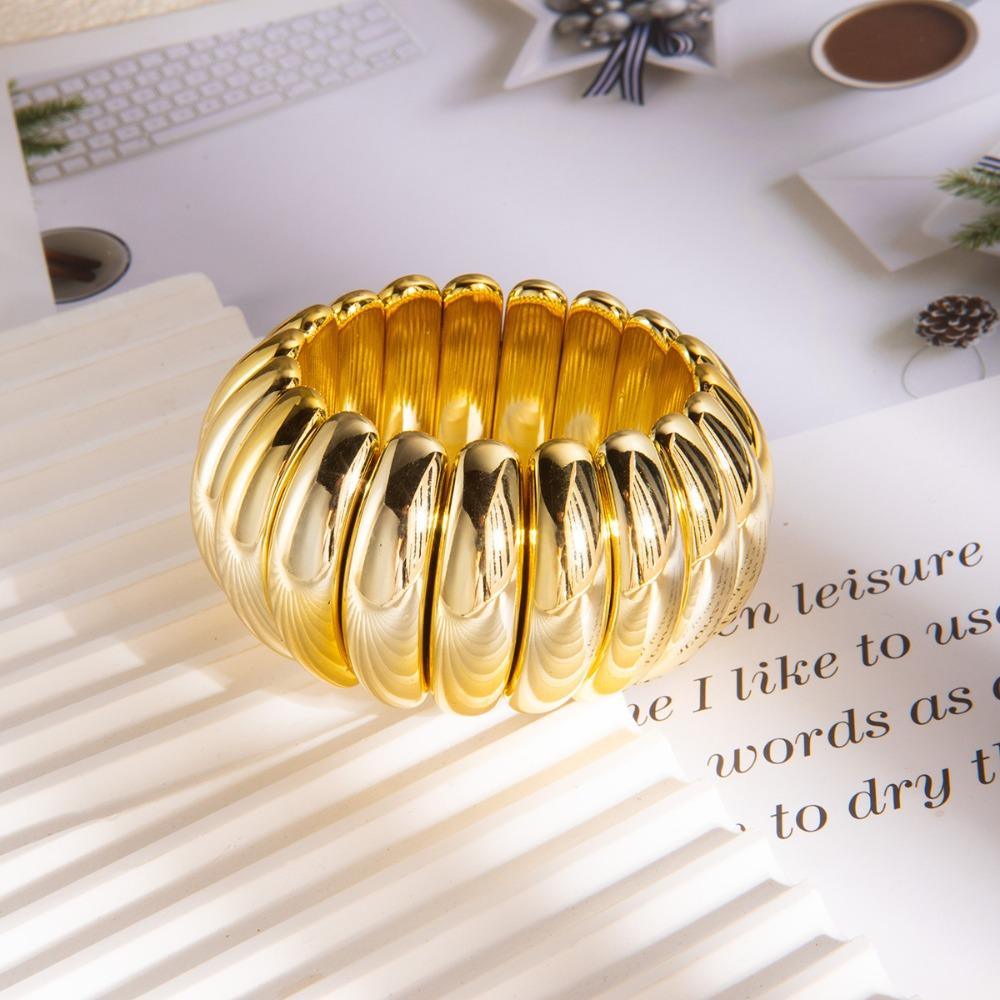Elastic Design Geometric Bracelets Gold Silver Fashion Jewelry Elastic Bracelets  Special Occasions
