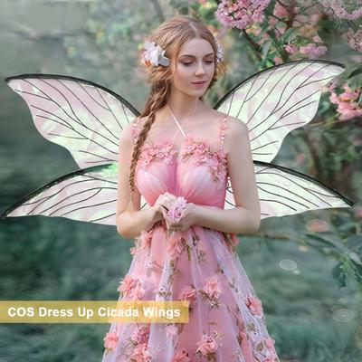 Dress UP Elf Cosplay Wing for Adults Women Girls Fairy Wings Butterfly Wings Masquerade Festive Party Props