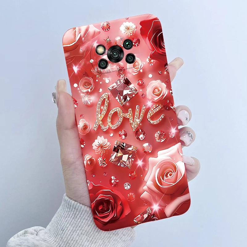 For Xiaomi Poco X3 Pro Case Flower Girls Design Soft Silicone Phone Back Cover For Xiomi PocoX3 Pro X 3 3X Poco X3 NFC Shells