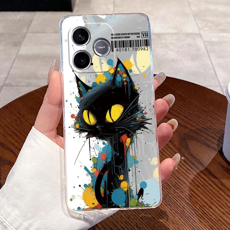 Jelly Casing For Honor 600 Lite / Honor 500 Smart 5G Clear Silicone Soft TPU Back Cover Cute Cat Rabbit Heart Protective Case