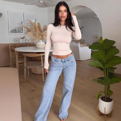 Trendy Low-Waist Retro Straight-Leg Jeans - European & American Style Loose Denim