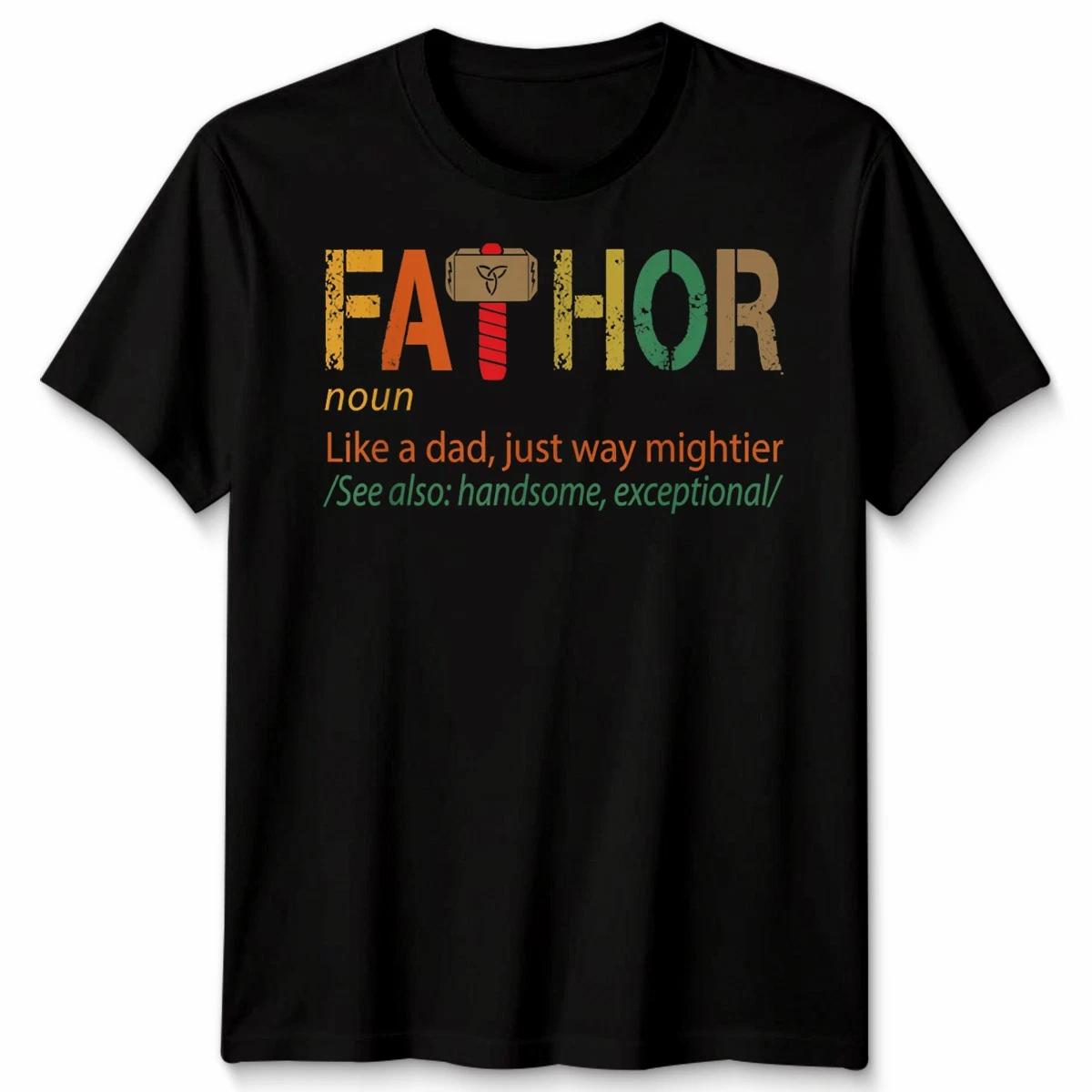 Fathor Shirt Super Hero Dad Unisex T shirt Christmas Gift For New Dad Father S