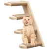 Solid Wood Wall-mounted Cat Tree Sisal Ladder  Cat Hammock Scratching Post. Suitable for Cats To Play and Rest.