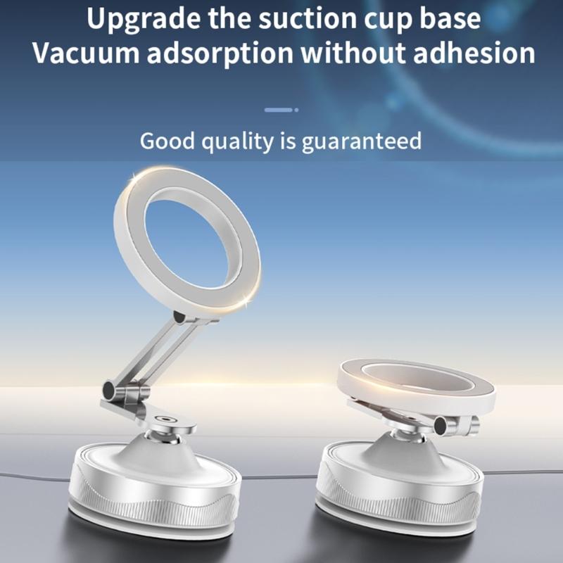 Car Phone Holder Strong Magnets & Vacuum Suctions Cup Adjustable Car Phone Mount, Phone Holder for Desk