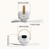 2400mah Camping Ceiling Fan with Light 3 Gear Adjustable Remote Control LED Night Lamp USB Wireless Cooling Fan for Home Outdoor