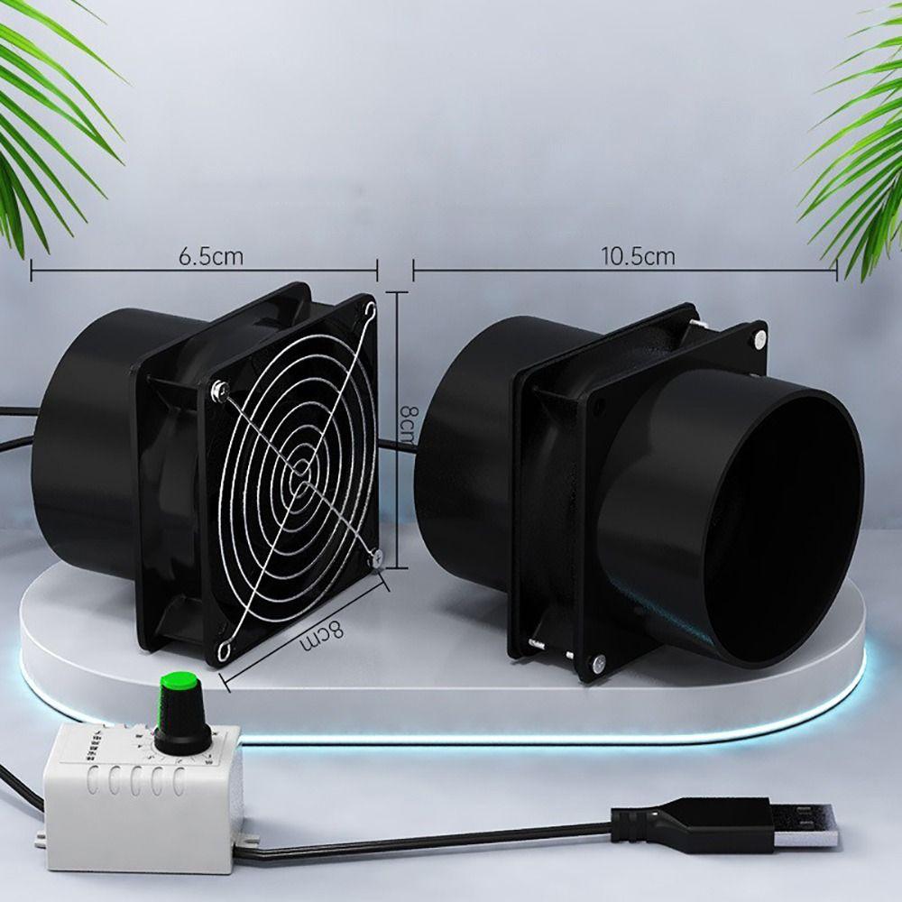 1Pcs with Pipe Fume Absorber Adjustable Speed Window Extractor  Bathroom Kitchen Industrial
