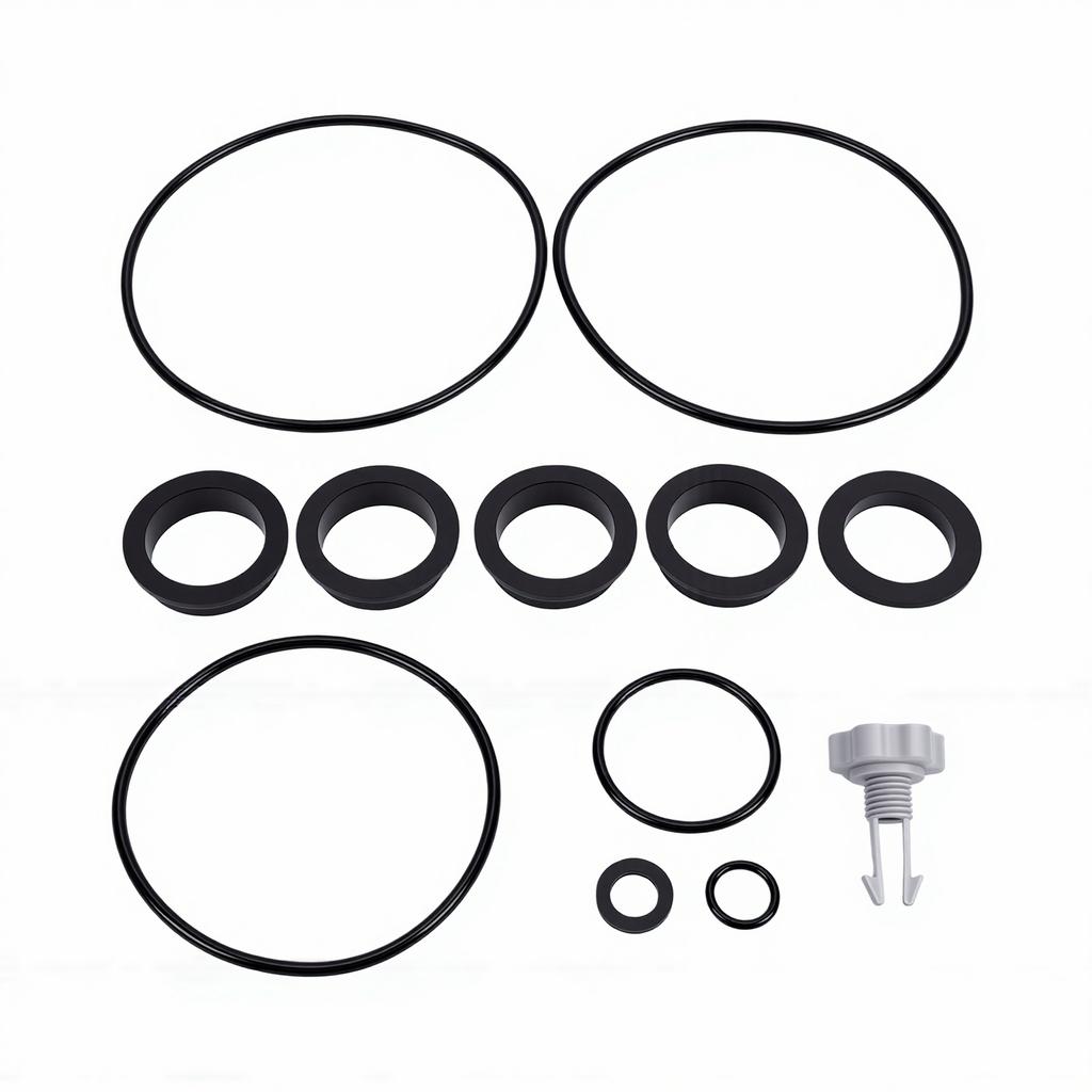 Pool Sand Filter Pump Seal Gasket Parts Rubber 11228 11412 L Shape O Ring Gasket with Air Release Valve for Replacement