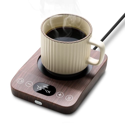 Kyerlish Cup Warmer, Coffee Warmer, Insulated Coaster, Mug Warmer, Drink Warmer [New Arrival Gift - 9 Temperature Settings, Maximum 85C] with Gravity