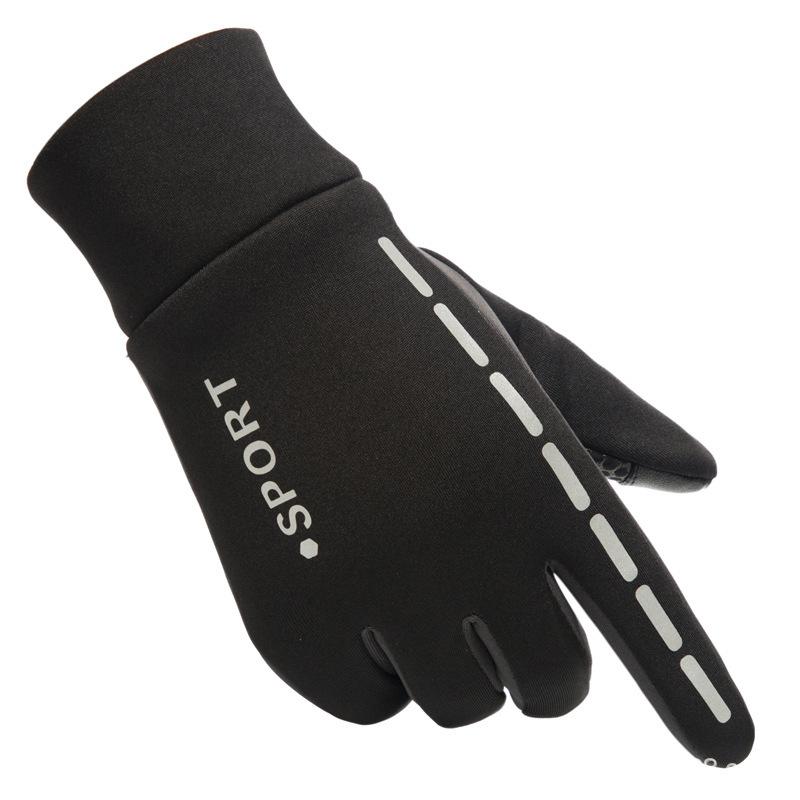 Gloves men's and women's velvet warm and non-slip