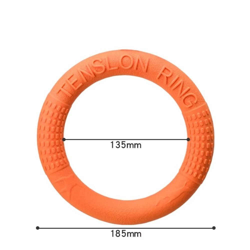 

TPR Pet Flying Disk Multifunctional Indestructible Dog Chewing Toys Durable Dog Training Ring Toys for Small Medium Large Dogs оранжевый