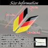 HTharros 2 Pcs German Flag 3D Emblem Sticker Waterproof Decal Decoration Sticker Aluminum Metal Sticker Auto Bike Decoration Set