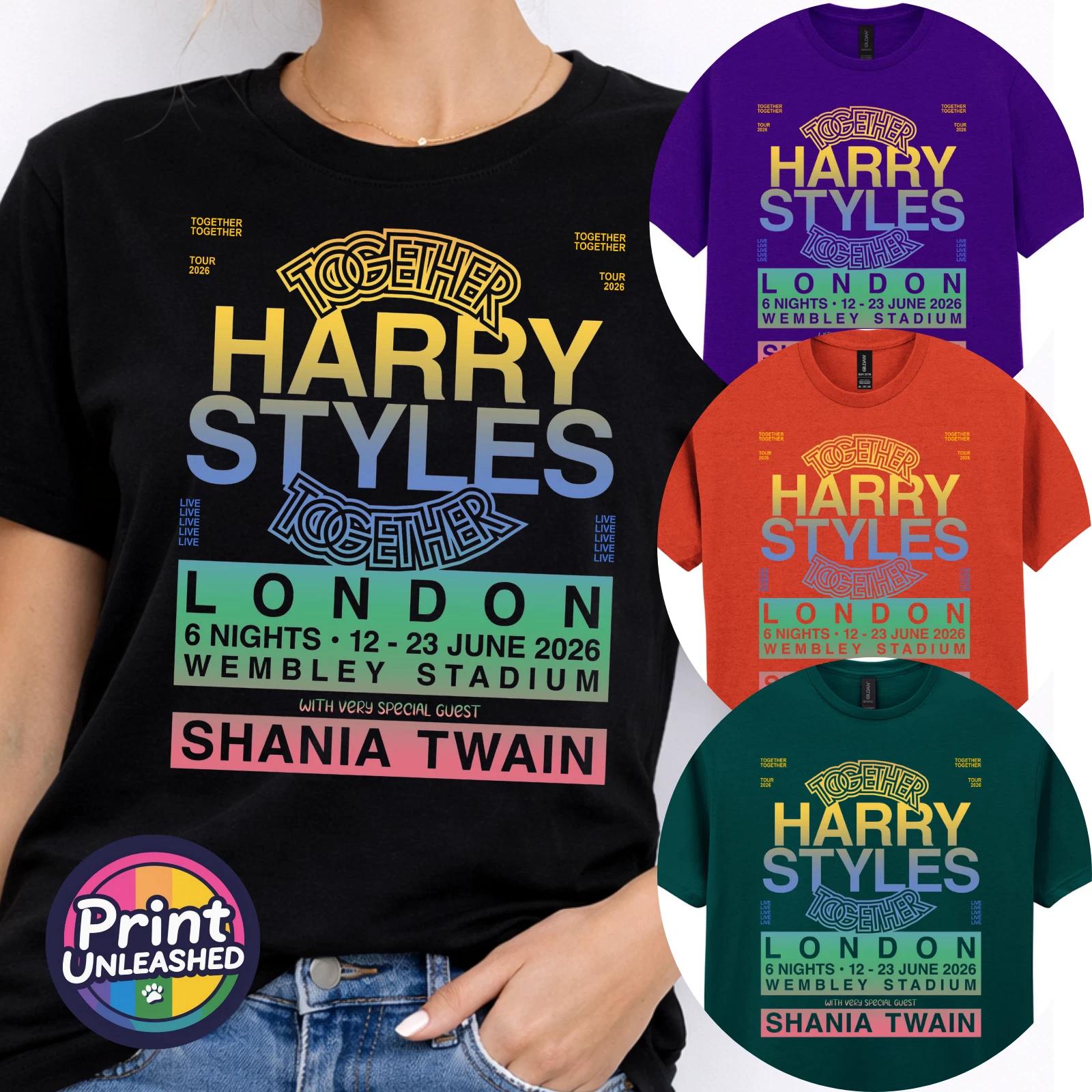 Printed T-Shirt Harry Styles Together Tour London Tee Adult Unisex S-2XL M