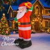 7.87FT Yard Party Decoration Inflatable Santa Claus Gift Bag Toy LED Light Xmas Home Supplies Ornaments Christmas Holiday Gift
