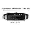 Silicone Material Christian Faith Bracelet Black Stainless Steel Inspirational Bracelet  Unisex