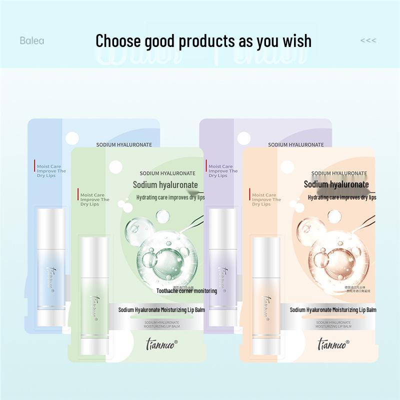 

Увлажняющий бальзам для губ Tina с гиалуронатом натрия - Защита от обветривания, Разглаживает морщинки на губах, Идеален для студентов и вечеринок Standard