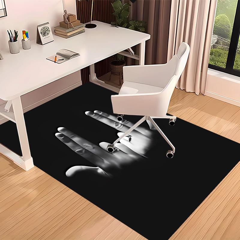 1pc Jul rapper Print Area Rug - Soft, Washable Non-Slip Indoor Mat for Office Chairs, Living Room, Home Office Decorative Rug