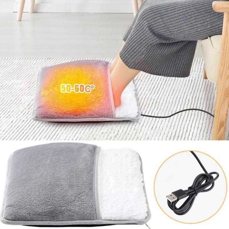 Low Voltages Electric Foot Warmer with Soft Fleece Fabric Ensuring Safety and Comfort for Elderly and Children