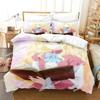 3D Anime Bibliophile Princess Bedding Set Printed Comforter Quilt Bed Cover Duvet Cover Pillow Case 3 Pieces Set Kids Adult Size