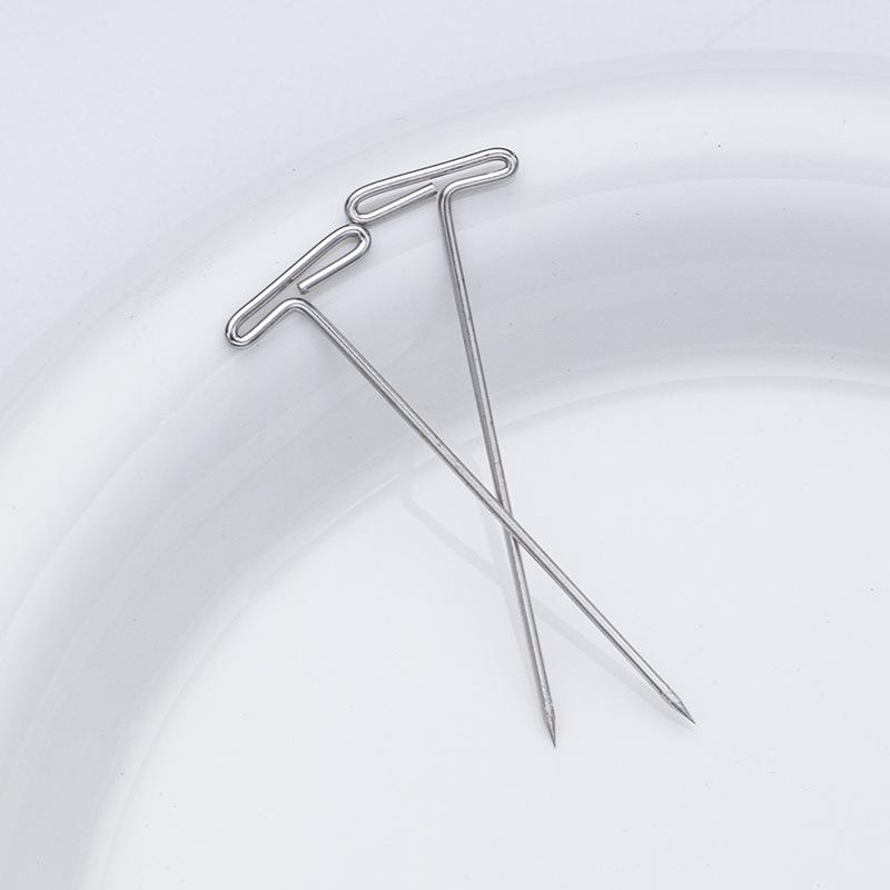 Diy Wig Securing Pins, T-Shaped Pins, Suitable For Knitting, Wigs, Sewing And Office Wall Decoration - 50-Piece Pack