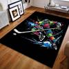 1PC Colorful Ice Hockey Player Illustration Carpet for Living Room Bedroom Sofa Home Decor Rus Non-slip Floor Mat Luxury Gift