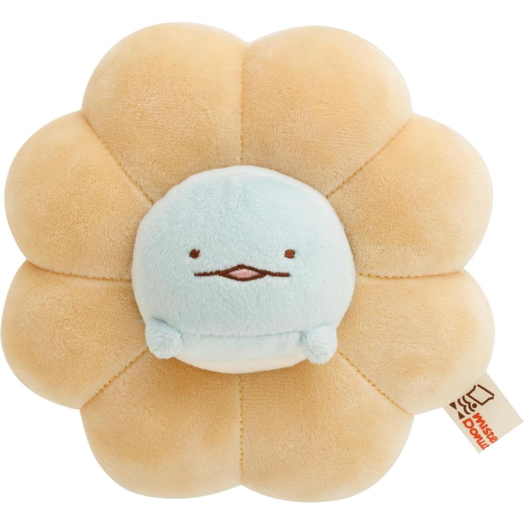 San-X Sumikkogurashi Mister Donut Collaboration Collectible Plush Toy Lizard Pon De Ring MO49101
