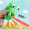 Toys Kids  Childrens 4Pcs Funny Sticking Tongue Out Frog Sensory Stress Relief Fidget for Birthday Party Favors Halloween Pinata Fillers