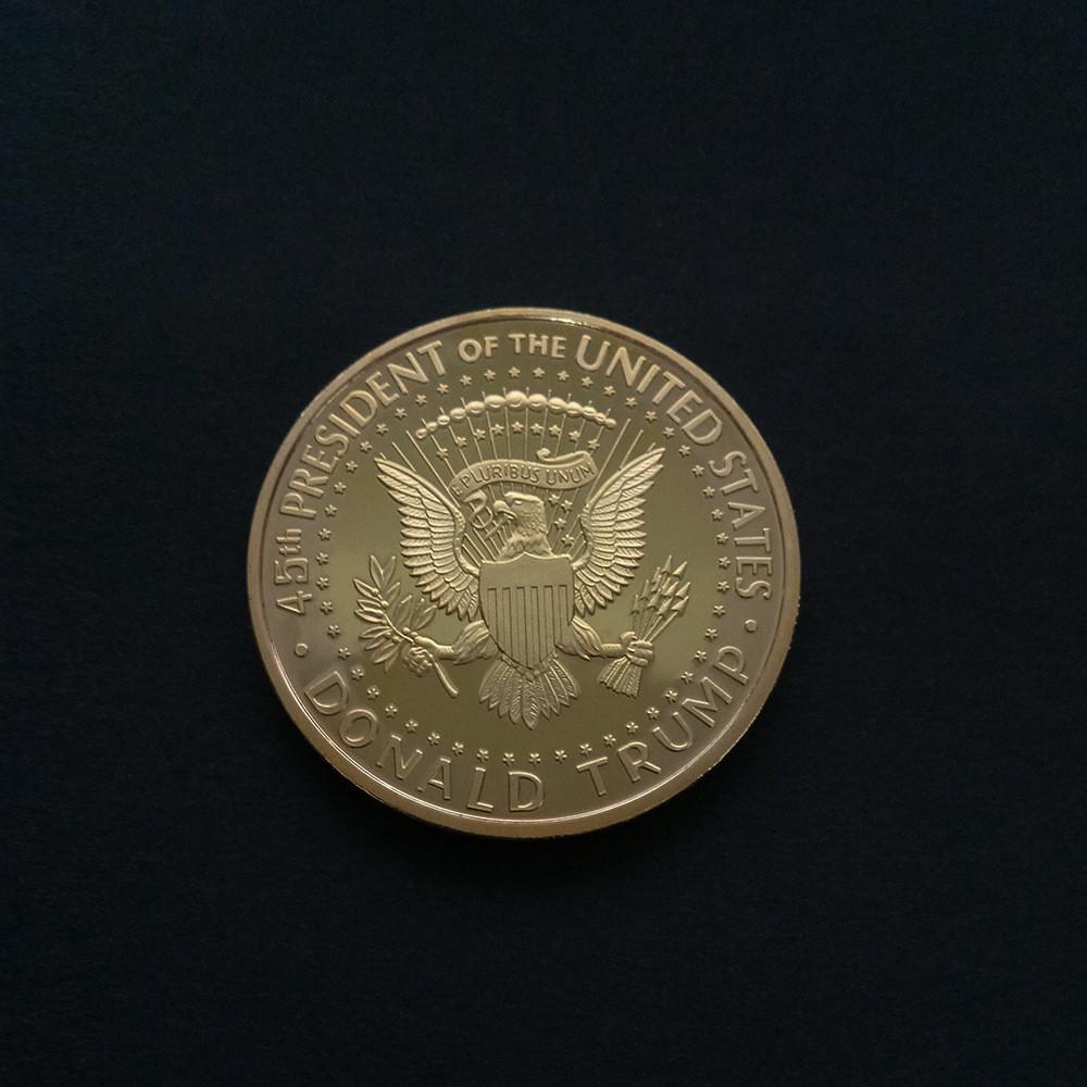 Premium Quality 2018 Us President Donald Trump Inaugural Gold Eagle Commemorative Novelty Coin For Collectors And Fans
