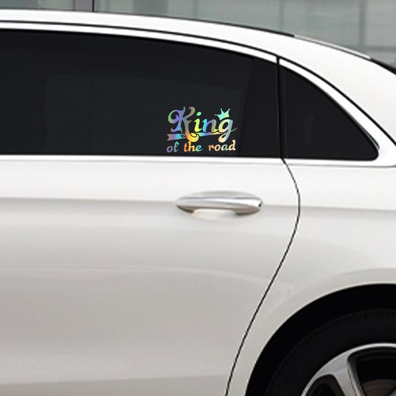 G166 20X15CM king of the road funny car sticker vinyl decal waterproof car auto stickers on car truck bumper rear window