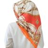 Women Large Square Muslim Style Delicate Printing Scarf