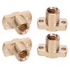 4pcs Upgrade Lead Screw Nut Brass Tone Flange Nut Pack Hardware Fastener  Ender 10
