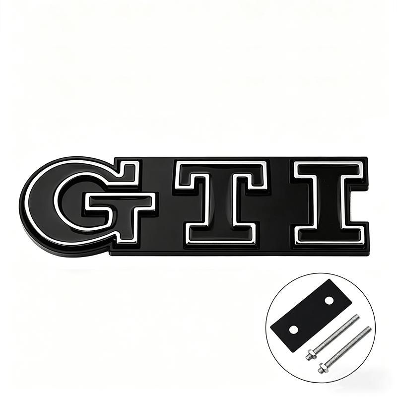 IMNOV1 3D Metal GTD Logo Emblem Badge Car Front Grill Decorative Accessories For VW Golf T‑Roc Tiguan Polo Passat T‑Cross Taigo ID.4