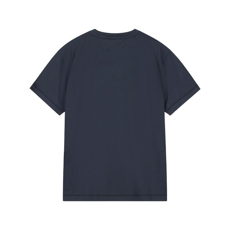 Stone Island Badge Embellished Crew Neck Short Sleeve T-Shirt Men Tops L1S152100027S0013-V0020
