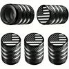 Tire Valve Stem Cap Cover, Tire Air Cap Metal With Plastic Liner Corrosion Resistant Leak-Proof American Flag For Car Truck Motorcycle Bike