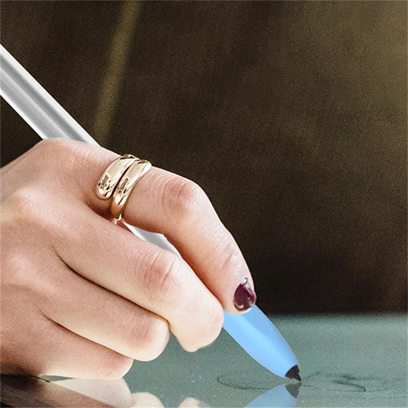 

For Samsung Galaxy Tab S6 Lite Stylus Pen Silicone Sleeve Anti-drop Anti-dirt Cover Sky Blue