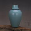 Song Dynasty Style Blue Glaze Tripod Plum Vase with Lid – Authentic-Looking Collectible Display Piece