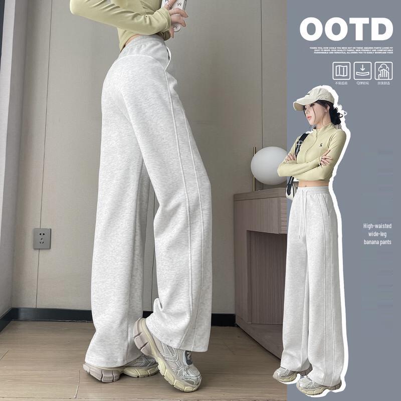 HSTYLE Women's High-Waisted Drapey Wide-Leg Pants